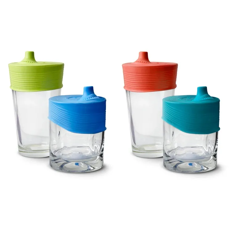 GoSili - Stretchy Silicone Lids with Sippy Spout - 2 Pack