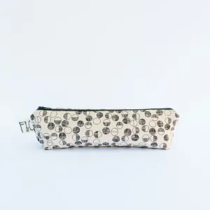 Grant Pencil Case in Black Circles