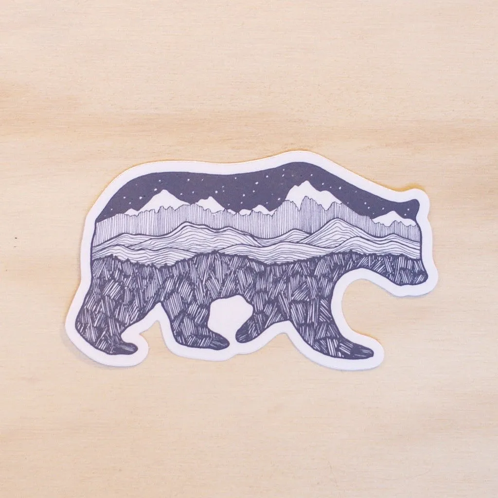 Grizzly Bear Sticker