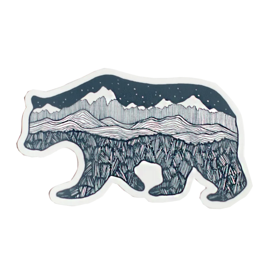 Grizzly Bear Sticker