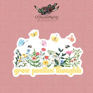 Grow Positive Thoughts Sticker