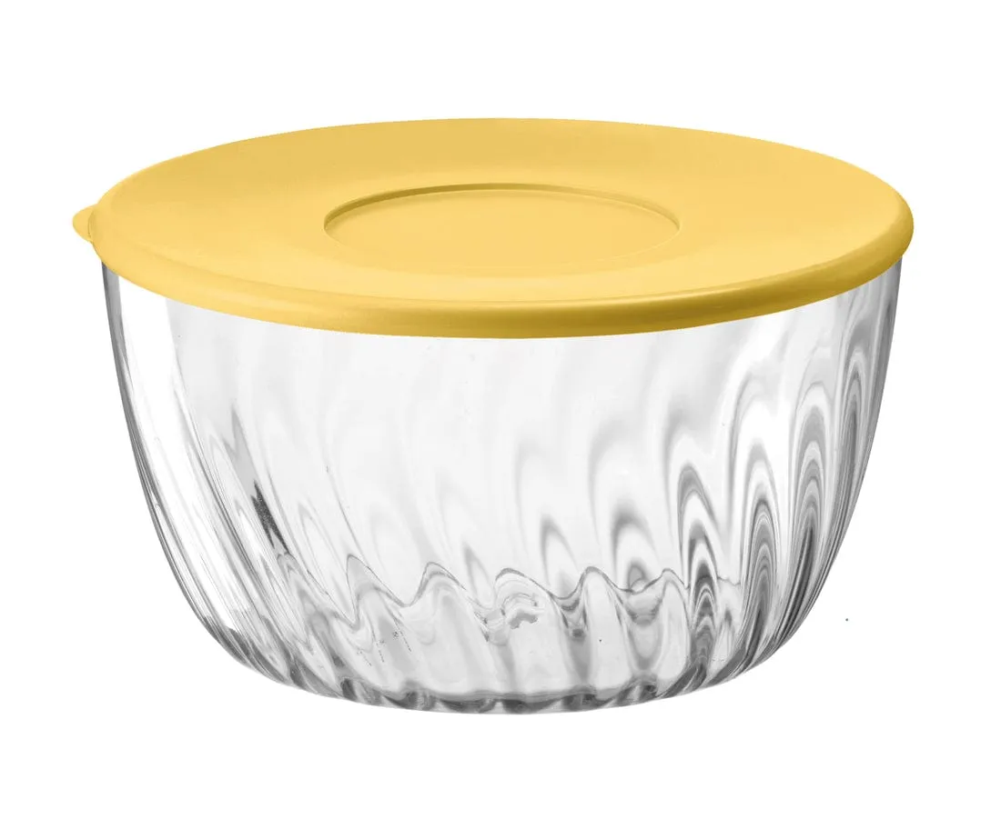Guzzini Salad Spinner With Lid Spin & Store Preparation 26cm Acid Yellow GZ17090056