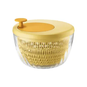 Guzzini Salad Spinner With Lid Spin & Store Preparation 26cm Acid Yellow GZ17090056