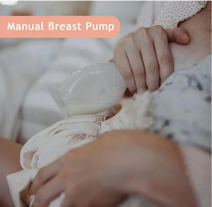 haakaa manual breast pump 150ml & reusable breast milk storage bag 5 pcs