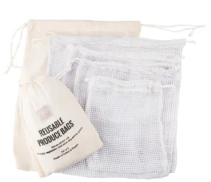 HABI Footwear and Lifestyle Reusable Produce Bags Set
