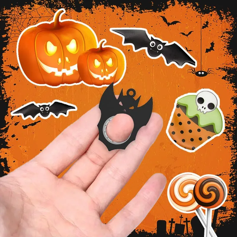 Halloween Bat Demon Fidget Spinner Keychain - Ghost Hand Spinner, Stress-Relief Toy & Bottle Opener for Kids and Adults