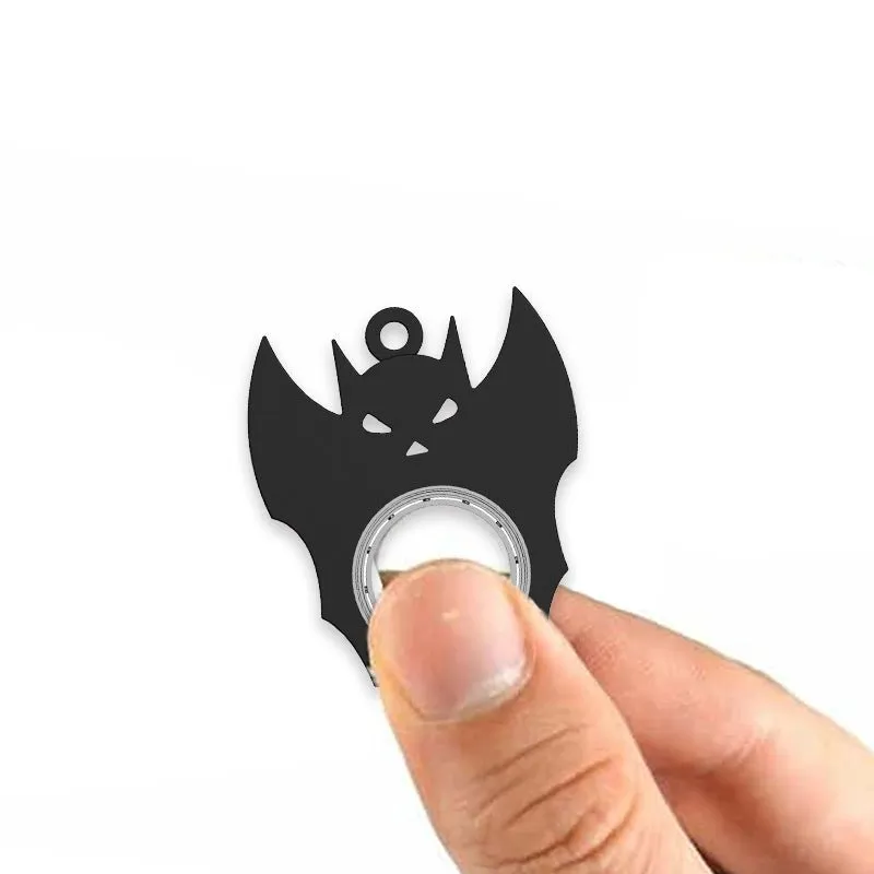 Halloween Bat Demon Fidget Spinner Keychain - Ghost Hand Spinner, Stress-Relief Toy & Bottle Opener for Kids and Adults