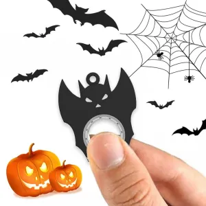 Halloween Bat Demon Fidget Spinner Keychain - Ghost Hand Spinner, Stress-Relief Toy & Bottle Opener for Kids and Adults