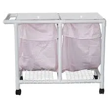 Hampers Double w/Rubber Bumper Pad Lids for Quiet by MJM