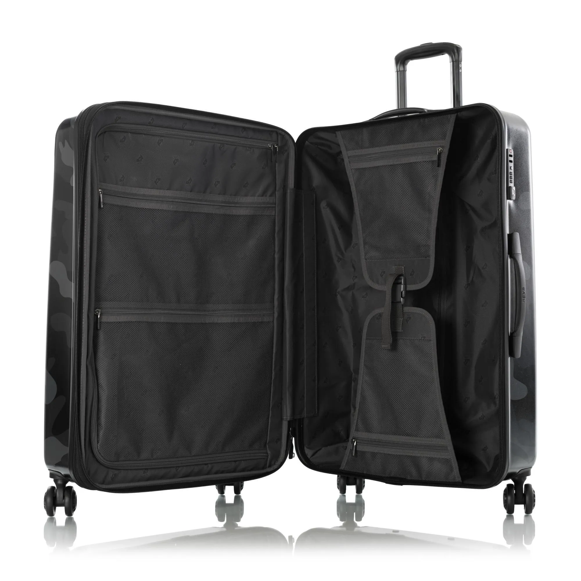Heys Black Camo 3 Piece Spinner Set