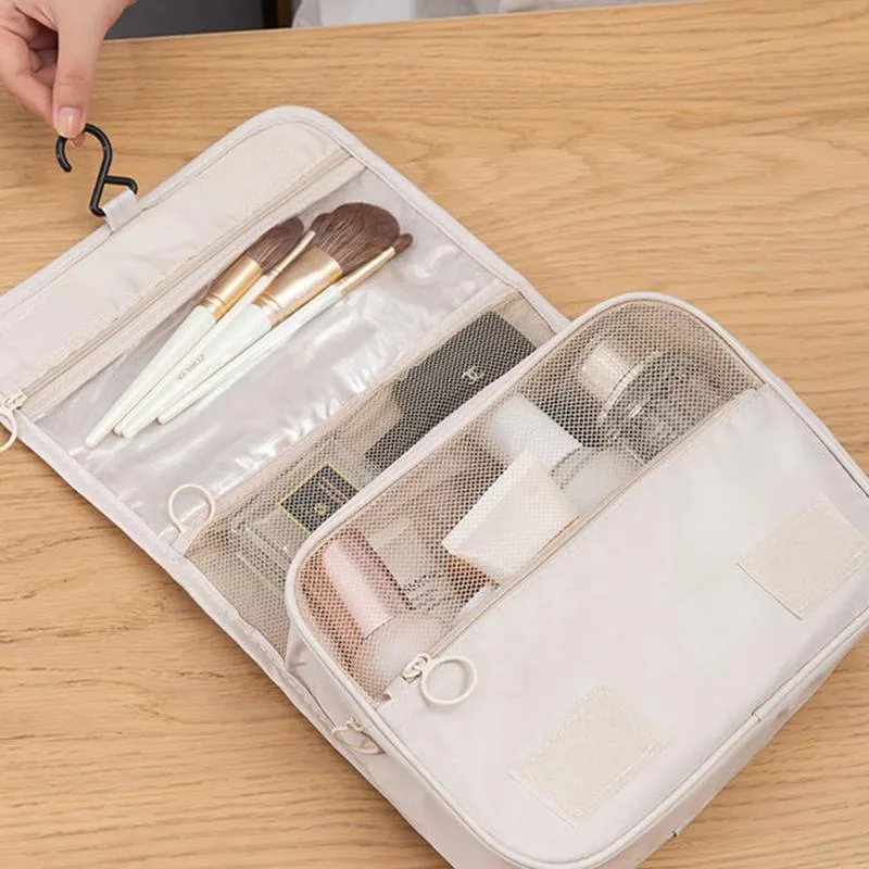 High Quality Women Makeup Bags Travel Cosmetic Bag Toiletries Organizer Waterproof Storage Hanging Bathroom Wash Bag