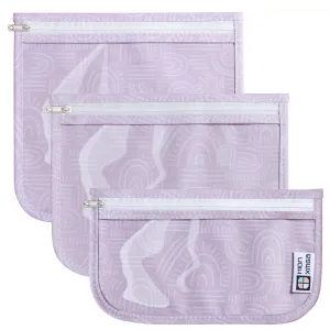 HIONXMGA TSA Approved Toiletry Bag, Set of 3 Clear Travel Toiletry Bag Quart Size Zipper Travel Pouch, Waterproof Makeup Cosmetic Bag for Women Men Kids Toiletries Carry on, Wander