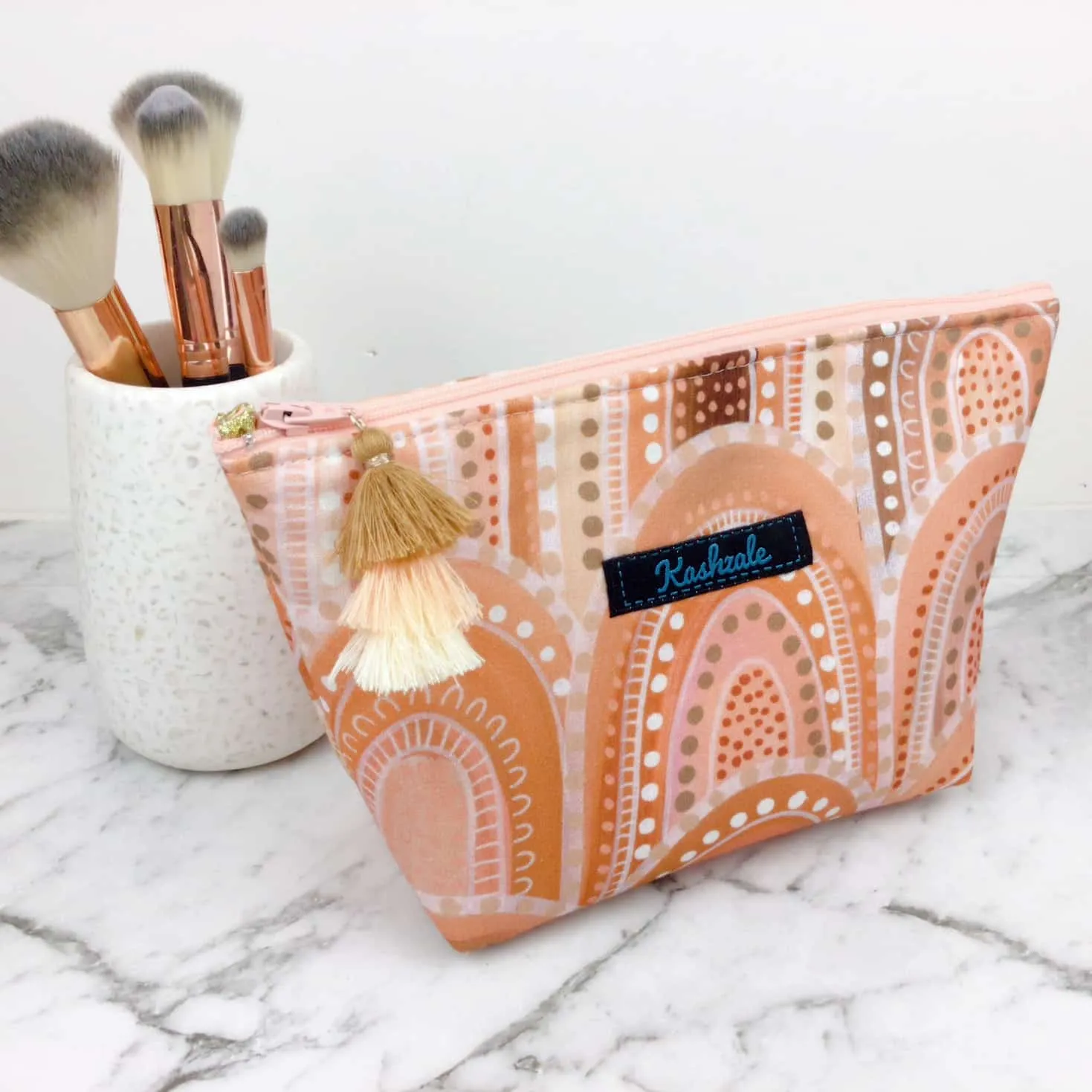 Holly Sanders Sand Hills Medium Cosmetic Bag.