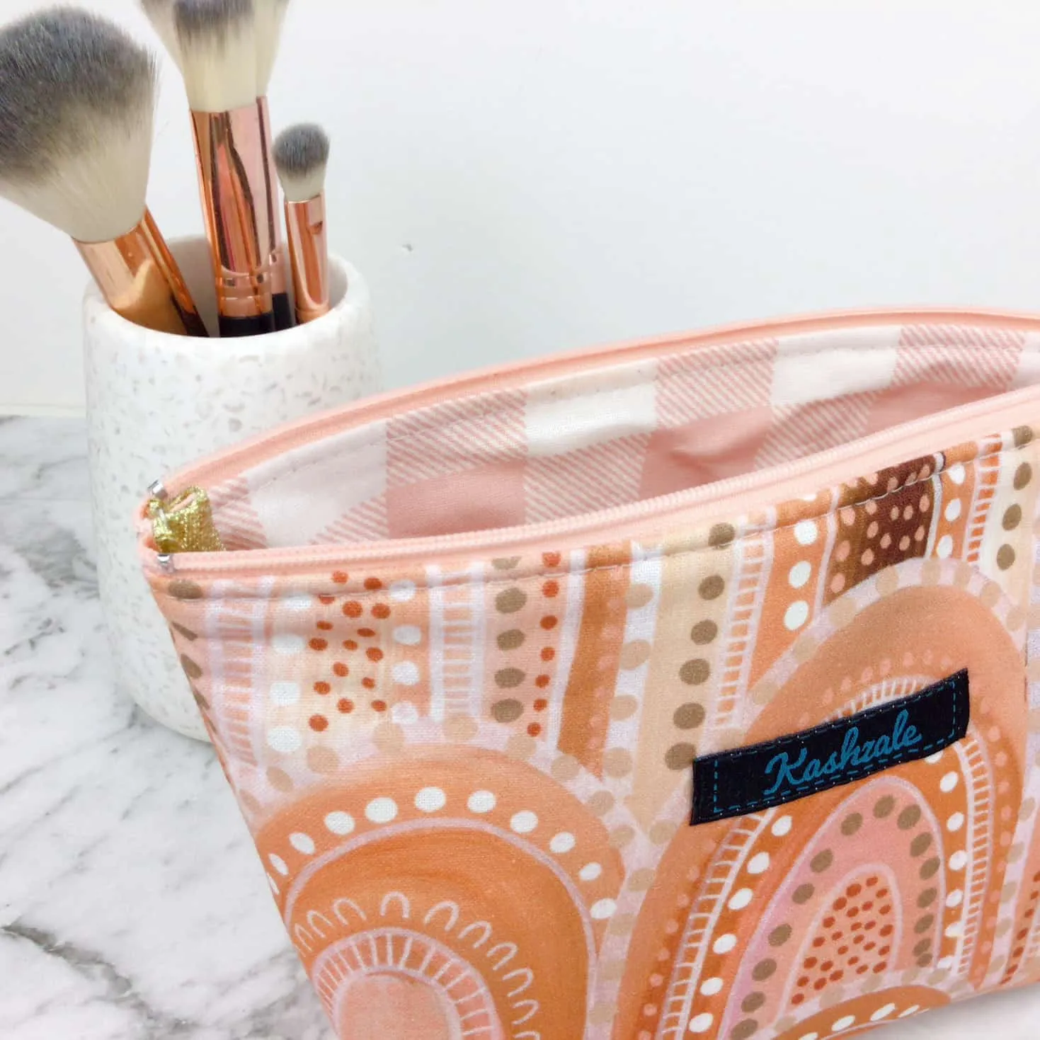 Holly Sanders Sand Hills Medium Cosmetic Bag.
