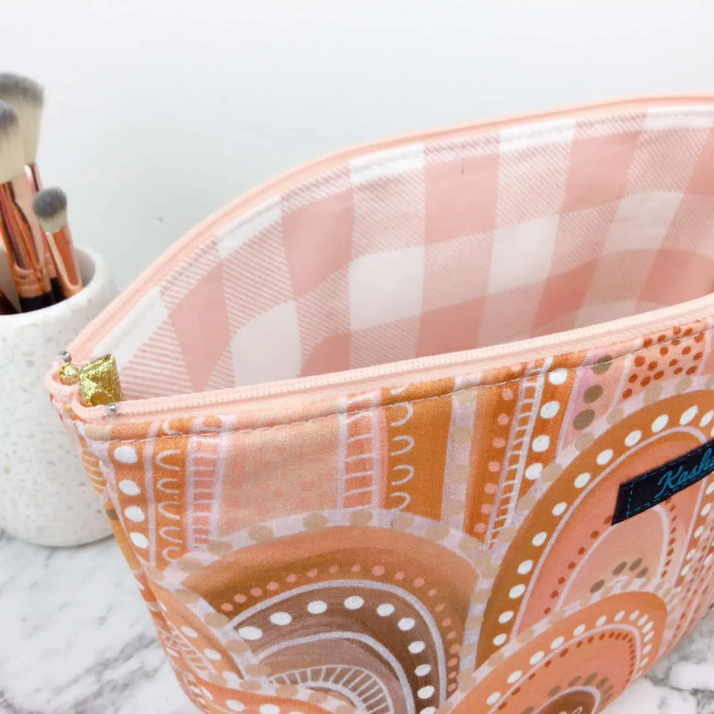 Holly Sanders Sand Hills Medium Cosmetic Bag.