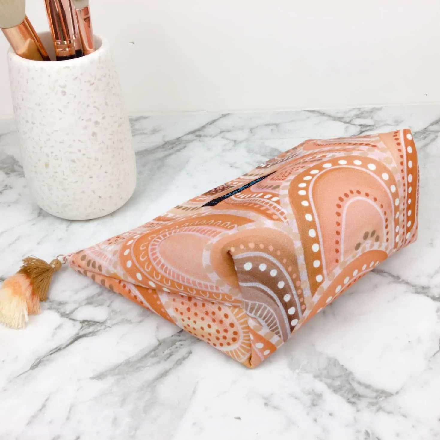 Holly Sanders Sand Hills Medium Cosmetic Bag.