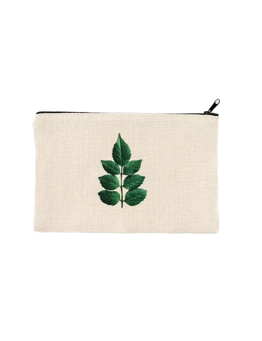 Honeysuckle Leaf Cosmetic Pouch, College Student Gift,Mother's Day Gift, Christmas Gift