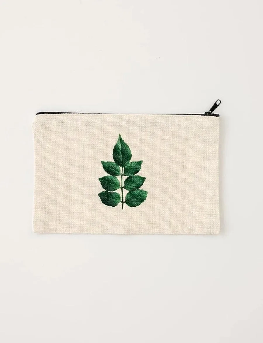 Honeysuckle Leaf Cosmetic Pouch, College Student Gift,Mother's Day Gift, Christmas Gift