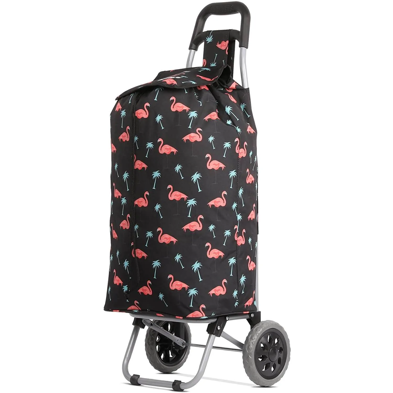 Hoppa Lightweight Shopping Trolley 2023 Model Folding 2 Wheel Large Capacity Shopper, 47 Litre