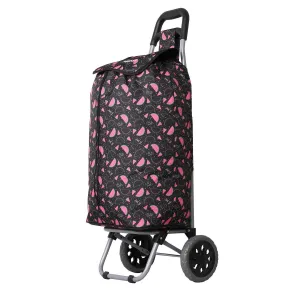 Hoppa Lightweight Shopping Trolley Folding 2 Wheel Large Capacity Shopper WATERMELON