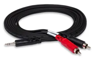 Hosa CMR-203 Stereo Breakout 3.5 mm TRS to Dual RCA