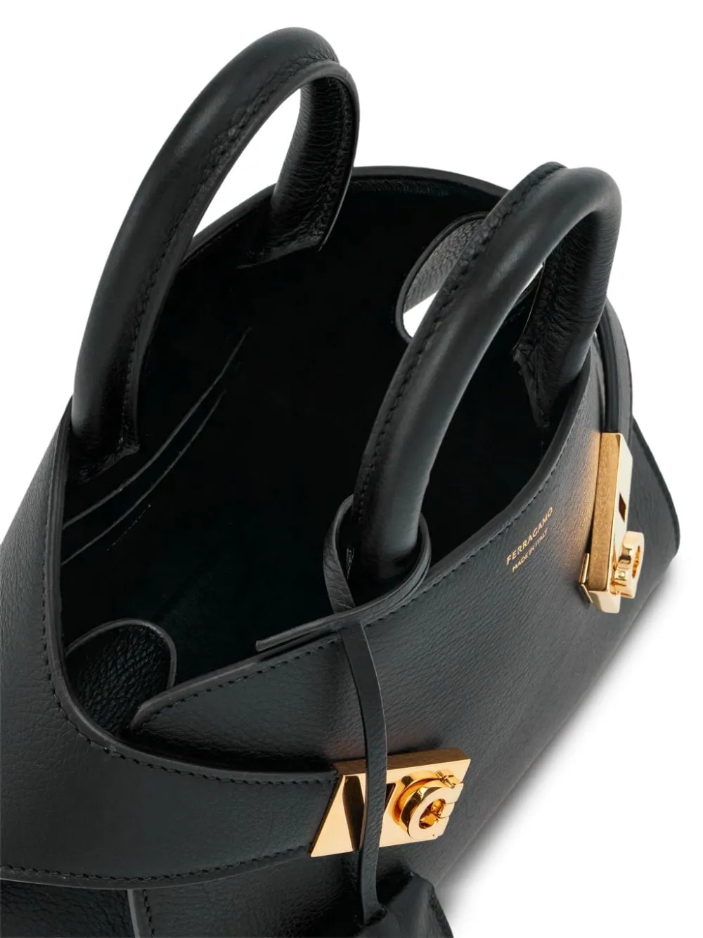 Hug mini leather tote bag
