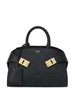 Hug mini leather tote bag