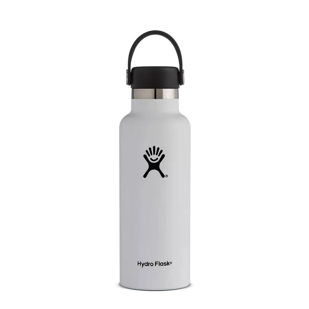 Hydro Flask 18oz Standard Mouth Bottle White