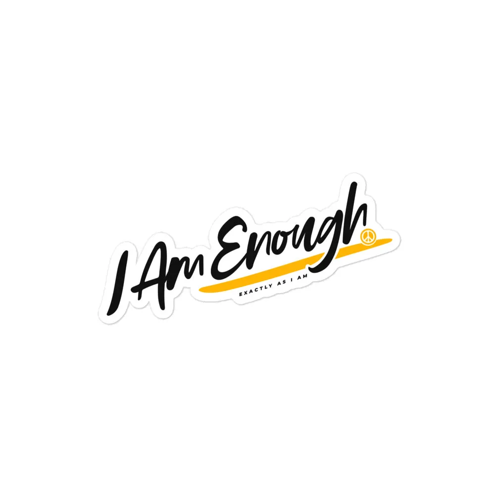 I AM ENOUGH STICKERS Motivate Positive Mental Health Inspirational