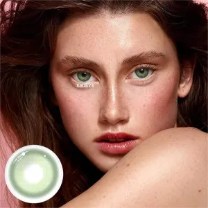 I Heart Green Colored Contact Lenses Yearly