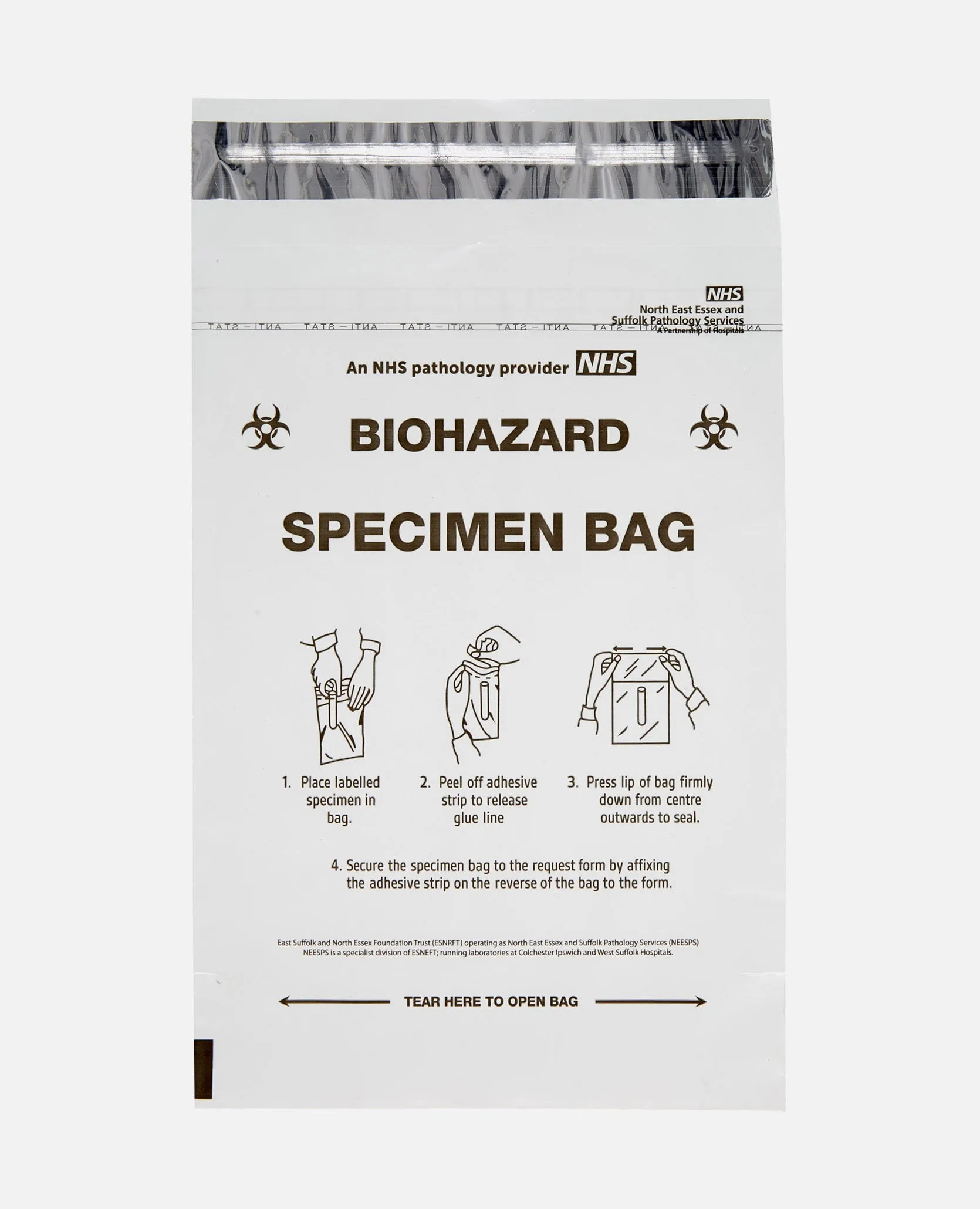 ICE Clear Specimen Bag