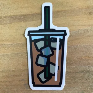 Iced Coffee Sticker