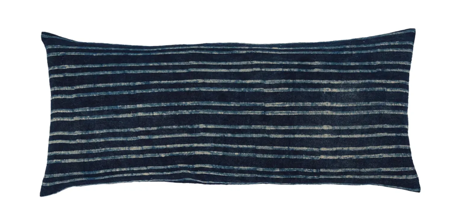 Indigo Stripe Pillow