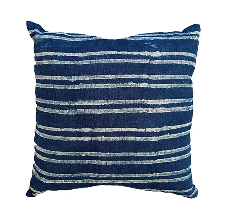 Indigo Stripe Pillow