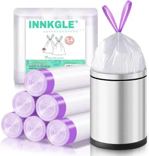INNKGLE 50L Bin Bags, 54 pcs, Drawstring, condition new, no original packaging