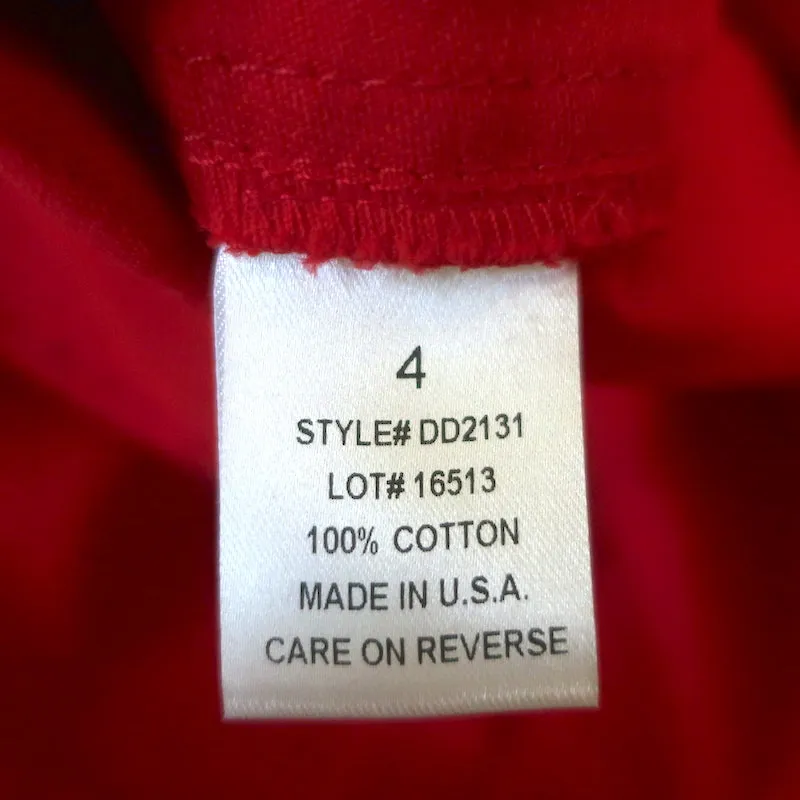 Intermix Mini Skirt Abigail Red Denim Size 4