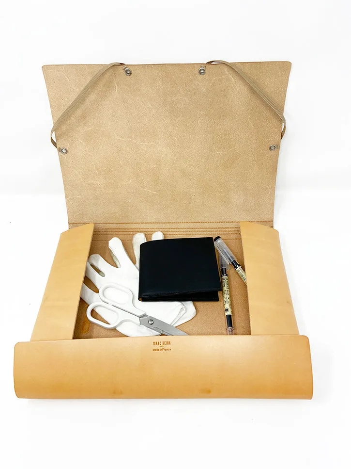 Isaac Reina A4 Covered Folder, Natural
