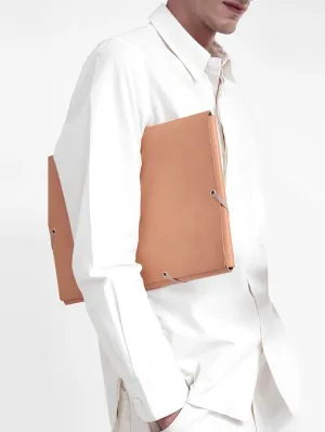 Isaac Reina A4 Covered Folder, Natural