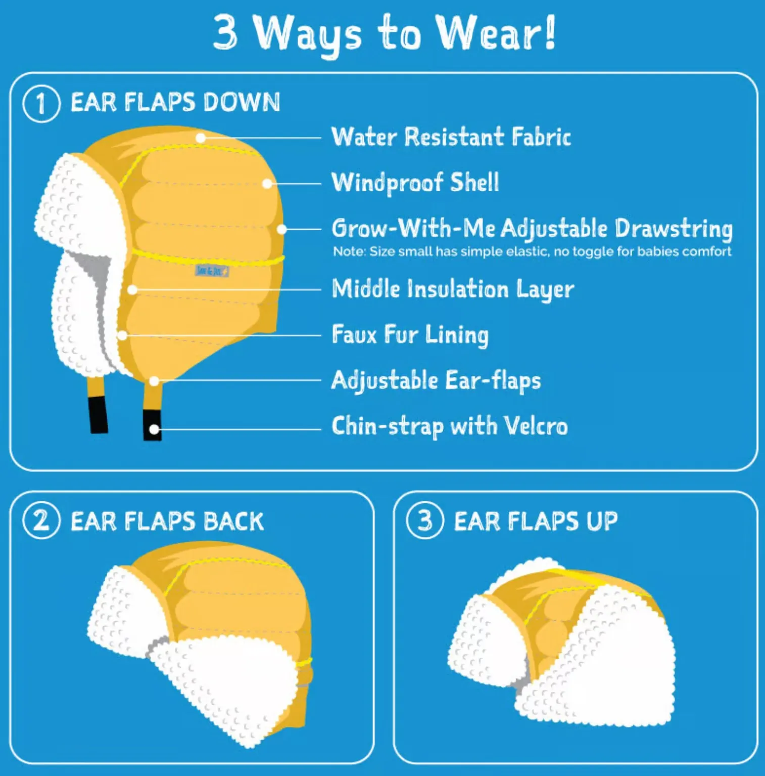 Jan & Jul Toasty-Dry Trapper hat