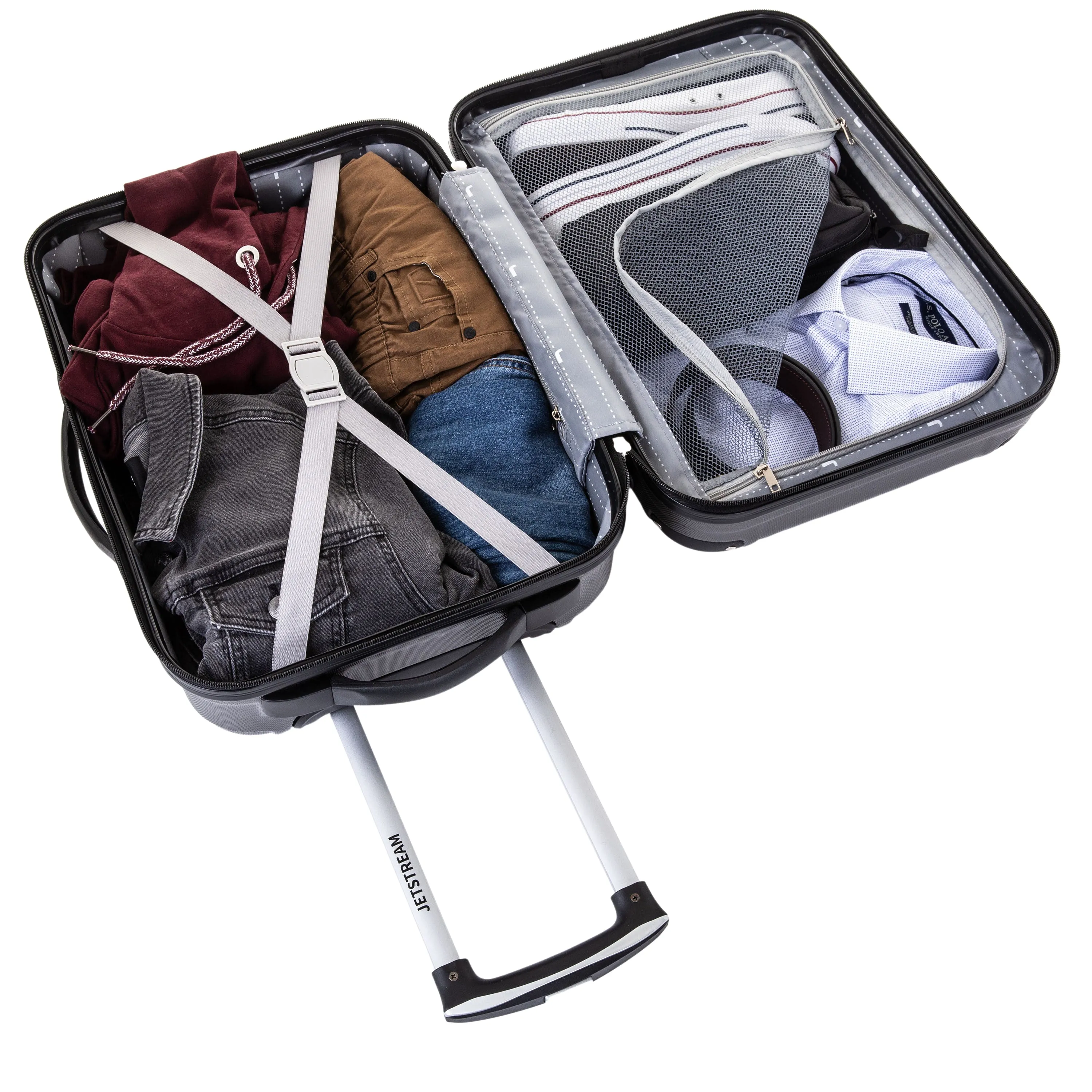 Jetstream 20-inch Hardside Rolling Spinner Carry-on Luggage, Carry on Approved