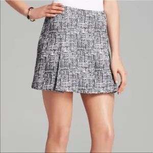 Joie 'Tabby' Textured Tweed Mini Skirt, Caviar