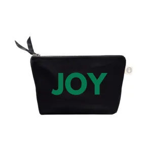 JOY Makeup Bag Black with Kelly Green Matte