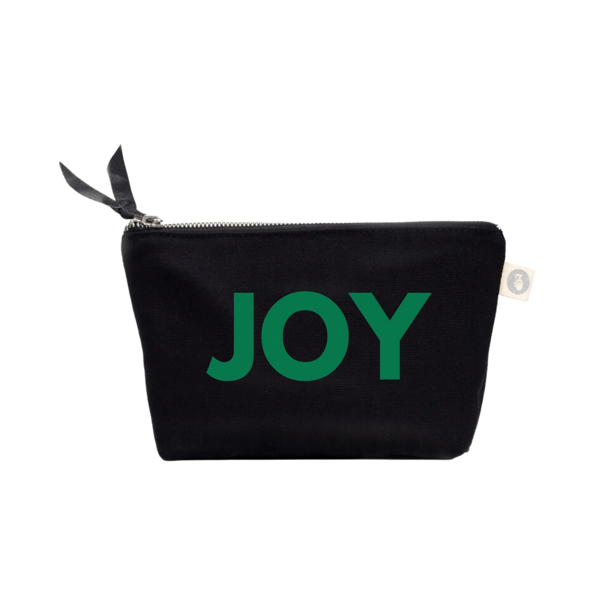 JOY Makeup Bag Black with Kelly Green Matte