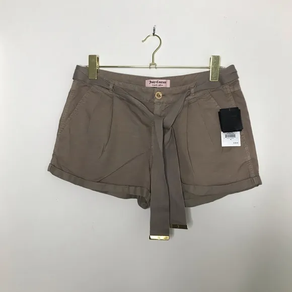 Juicy Couture Boyfriend Shorts In Dried Thyme Size 6 NWT