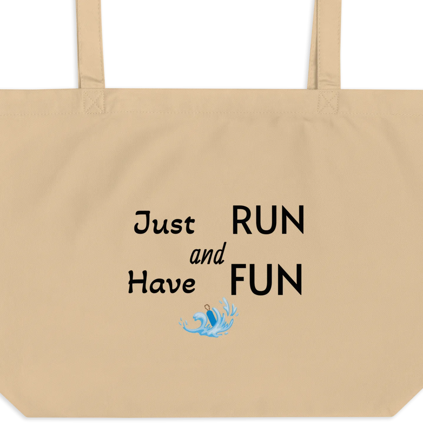 Just Run Dock Diving X-Large Tote/ Shopping Bag