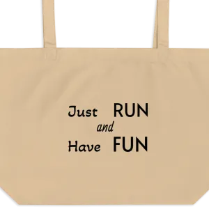 Just Run X-Large Tote/ Shopping Bag