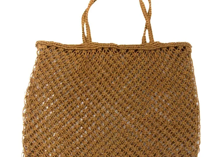 Jute String Shopper Bag