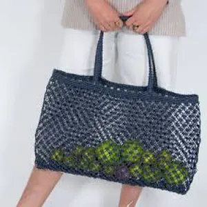 Jute String Shopper Bag