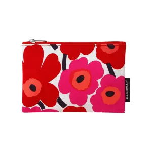Kaika Mini Unikko Pouch - White / Red