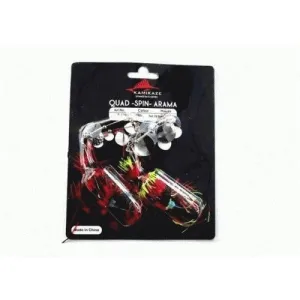 KAMIKAZE Quad Spin Arama Spinner Baits 14gr w plastic-2PkD